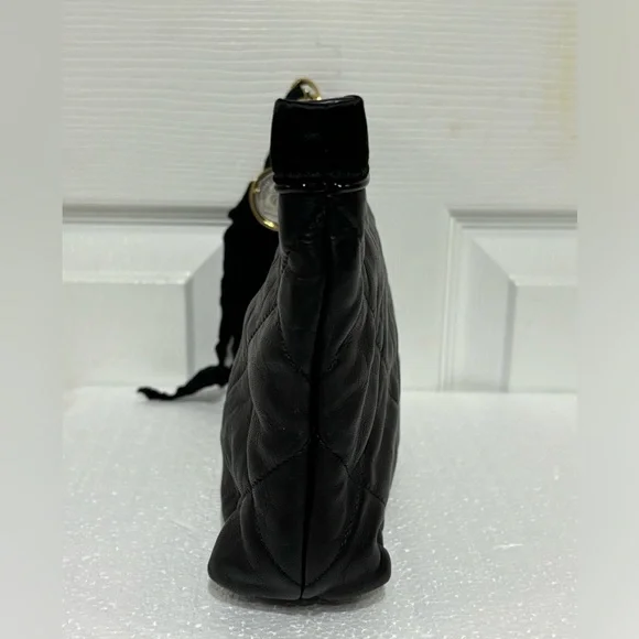 Lanvin Quilted  Black Leather pouch - Picture 6 of 12